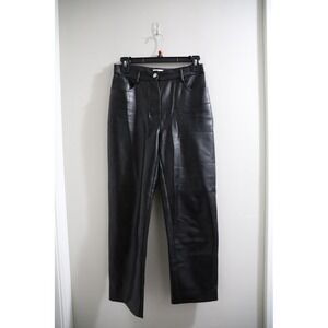 Wilfred Free Vegan Leather Pants, Size 4, Black Faux Leather‎ Trousers